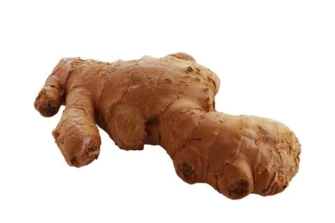 Ginger fresh isolated with white background Stock Photos
