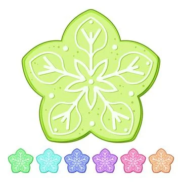 Ginger gingerbread cartoon vector graphic Stock Illustration