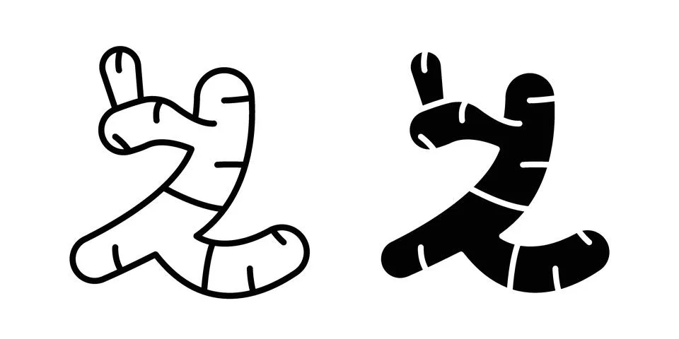 Ginger icon design. Simple Vector illustrations.. Stock Illustration