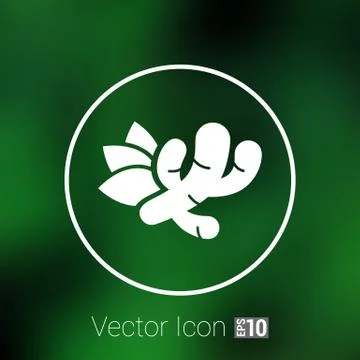 Ginger icon - Vector root health food market closeup Stock Illustration