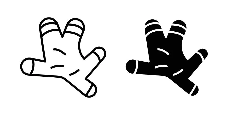 Ginger icon vectors. Illustrations in black Stock Illustration