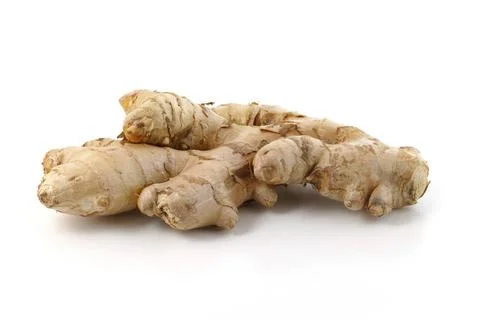  ginger isolated on white background fresh ginger root isolated on white b... 스톡 사진