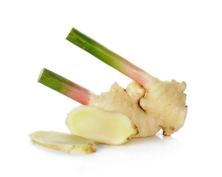 Ginger isolated on the white background Stock Photos