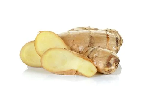 Ginger isolated on the white background Stock Photos