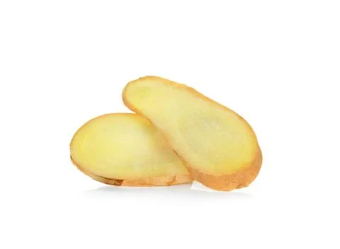 Ginger isolated on the white background Stock Photos