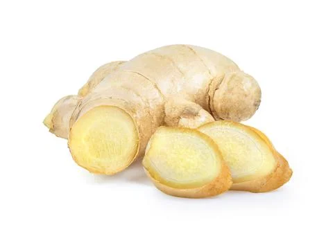 Ginger Isolated on a white background Stock Photos