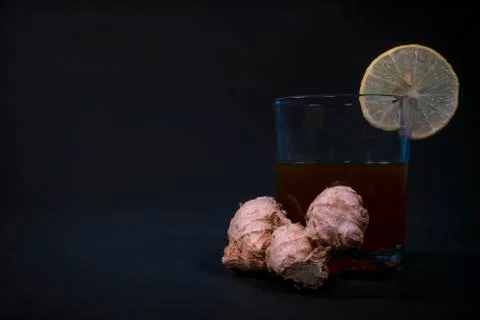 Ginger lemon tea Stock Photos
