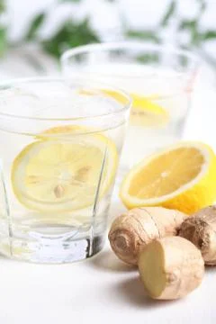 Ginger lemonade Stock Photos
