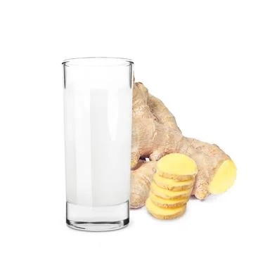 Ginger milk Stock Photos