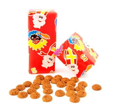 Ginger nuts and presents Stock Photos
