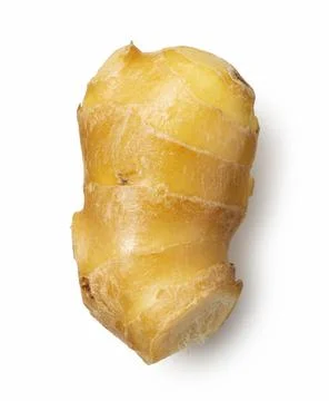 Ginger placed on a white background Stock Photos