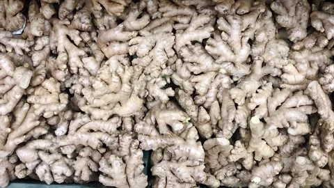 Ginger root in a box 스톡 동영상 259889410