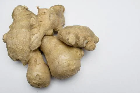 Ginger root close up Stock Photos