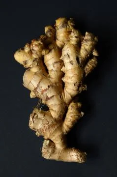 Ginger root closeup Stock Photos