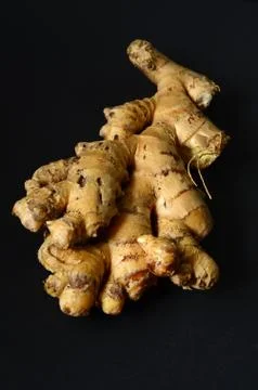 Ginger root closeup Stock Photos