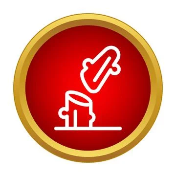 Ginger root icon representing herbal medicine and spice Stock Illustration