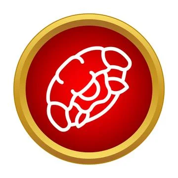 Ginger root icon representing spice and cooking Stock Illustration