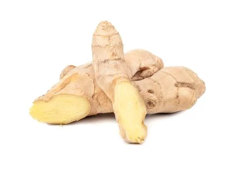 Ginger root isolate Stock Photos