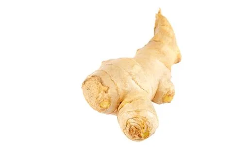 Ginger root isolated on a white background Stock Photos