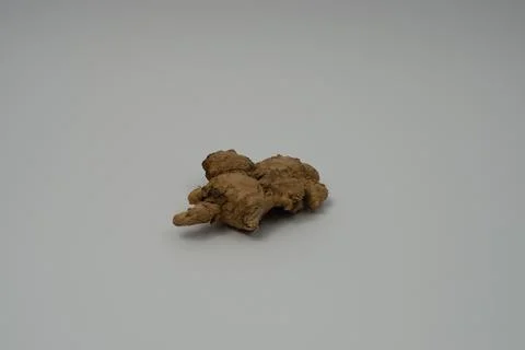 Ginger root isolated on white background Stock Photos