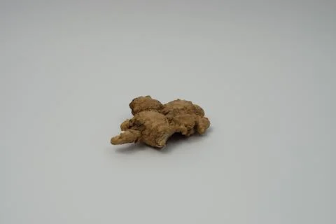 Ginger root isolated on white background Stock Photos
