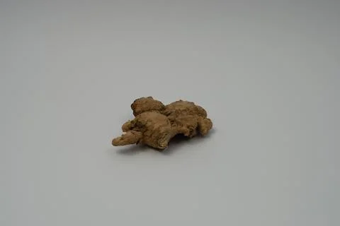 Ginger root isolated on white background Stock Photos