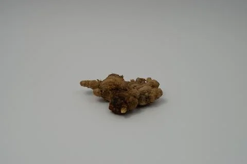 Ginger root isolated on white background Stock Photos