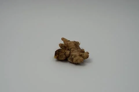 Ginger root isolated on white background Stock Photos
