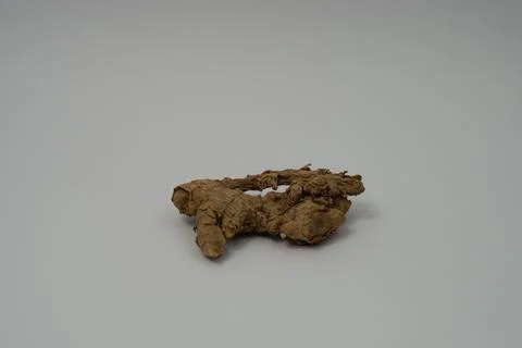 Ginger root isolated on white background Stock Photos