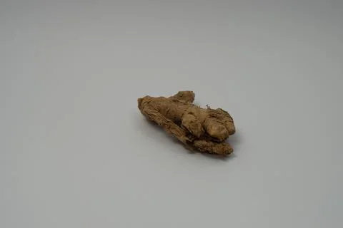 Ginger root isolated on white background Stock Photos
