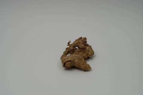 Ginger root isolated on white background Stock Photos