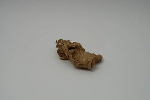 Ginger root isolated on white background Stock Photos