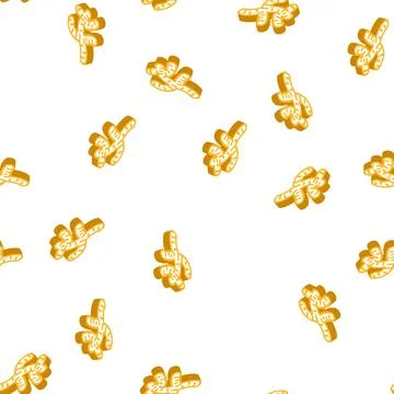 Ginger root isometric icon seamless pattern Stock Illustration