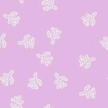 Ginger root line vector seamless pattern Stock Illustration
