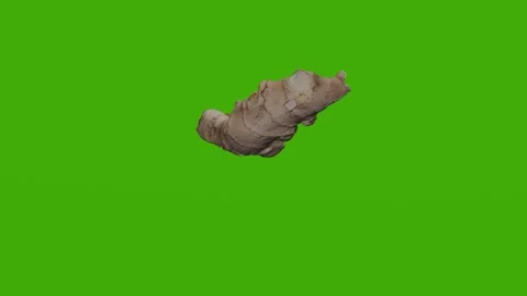 Ginger root rotates on the green screen, healthy lifestyle healthy vegetables Stock Footage 279801866