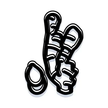 Ginger root sketch drawing with organic lines Stock Illustration