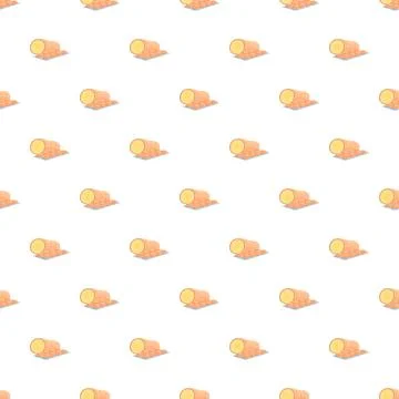 Ginger root slices seamless repeating pattern background Stock Illustration