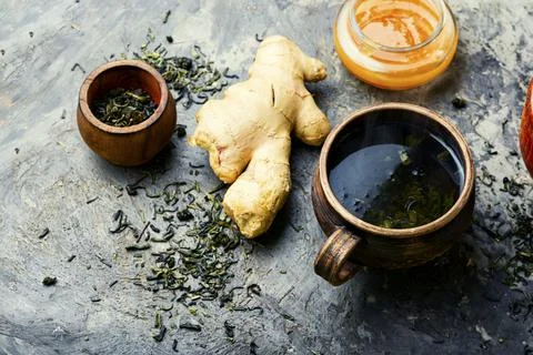 Ginger root tea Stock Photos