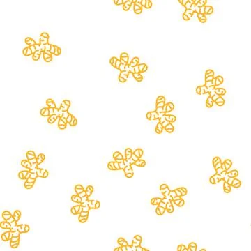 Ginger root vector seamless pattern Stock Illustration