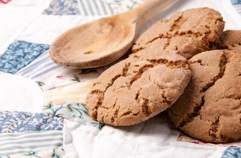 Ginger Snap Cookies Stock Photos