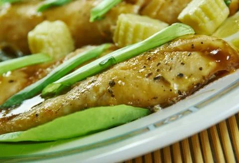 Ginger Soy Cod Stock Photos