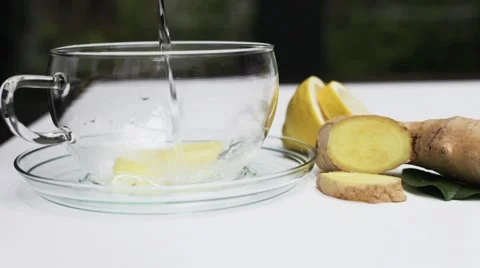 Ginger tea Stock Footage 62786016