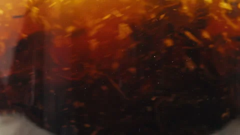 Ginger tea, freshly brewed black organic herbal tea with ginger, mint and lemon 動画素材 309642917