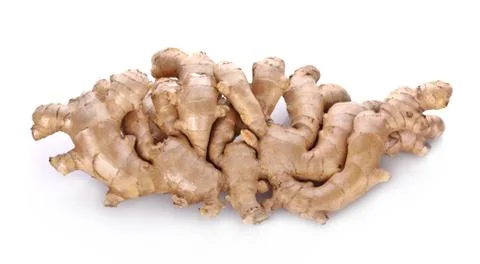 Ginger on white background Stock Photos