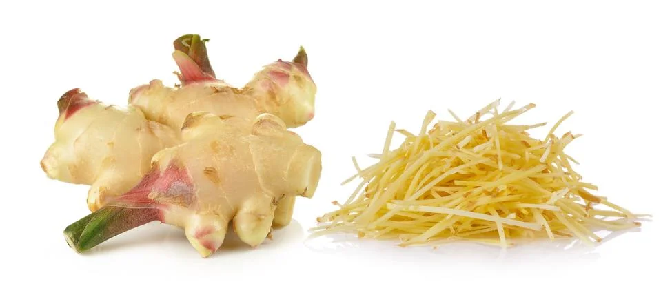 Ginger on white background Stock Photos