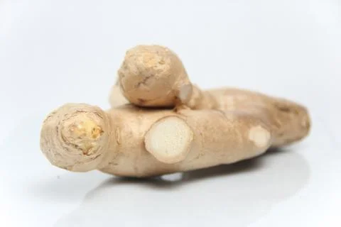 Ginger on white background Stock Photos