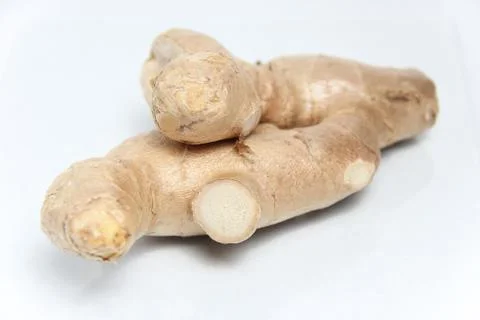 Ginger on white background Stock Photos