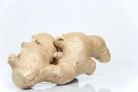 Ginger on white background Stock Photos