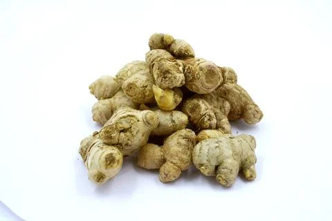 Ginger on white background Stock Photos