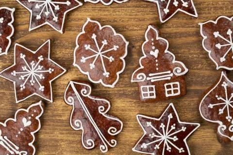 Gingerbread abstract background Stock Photos